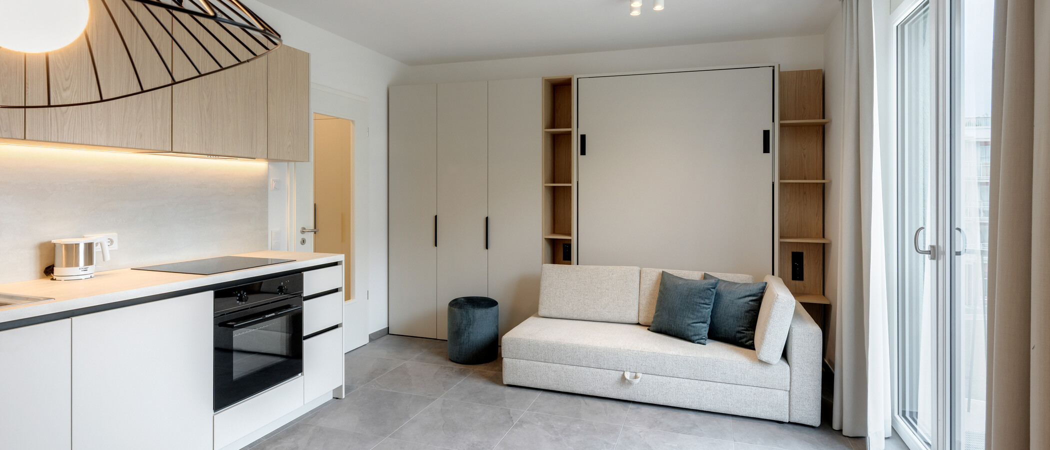 appartamento München Berg am Laim 02 zona living 14934