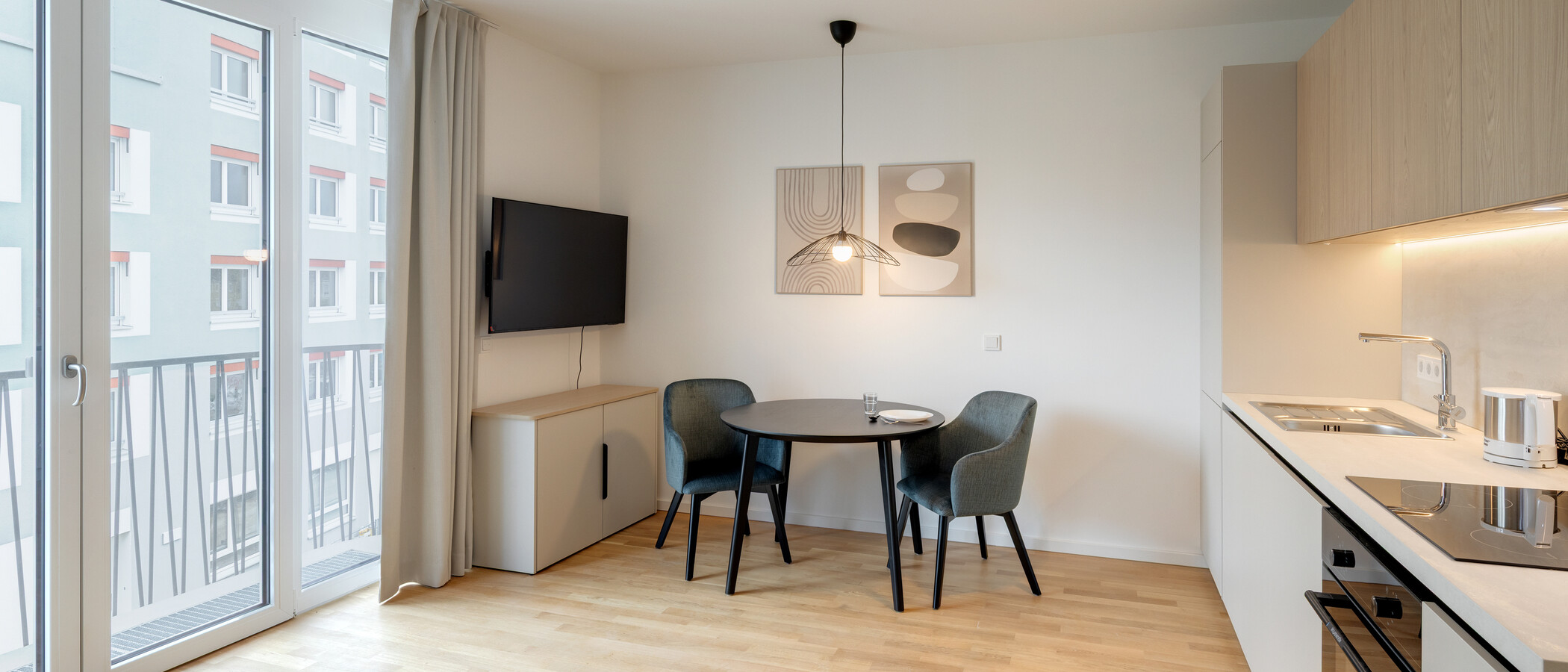 appartamento München Berg am Laim 03 zona living 14936