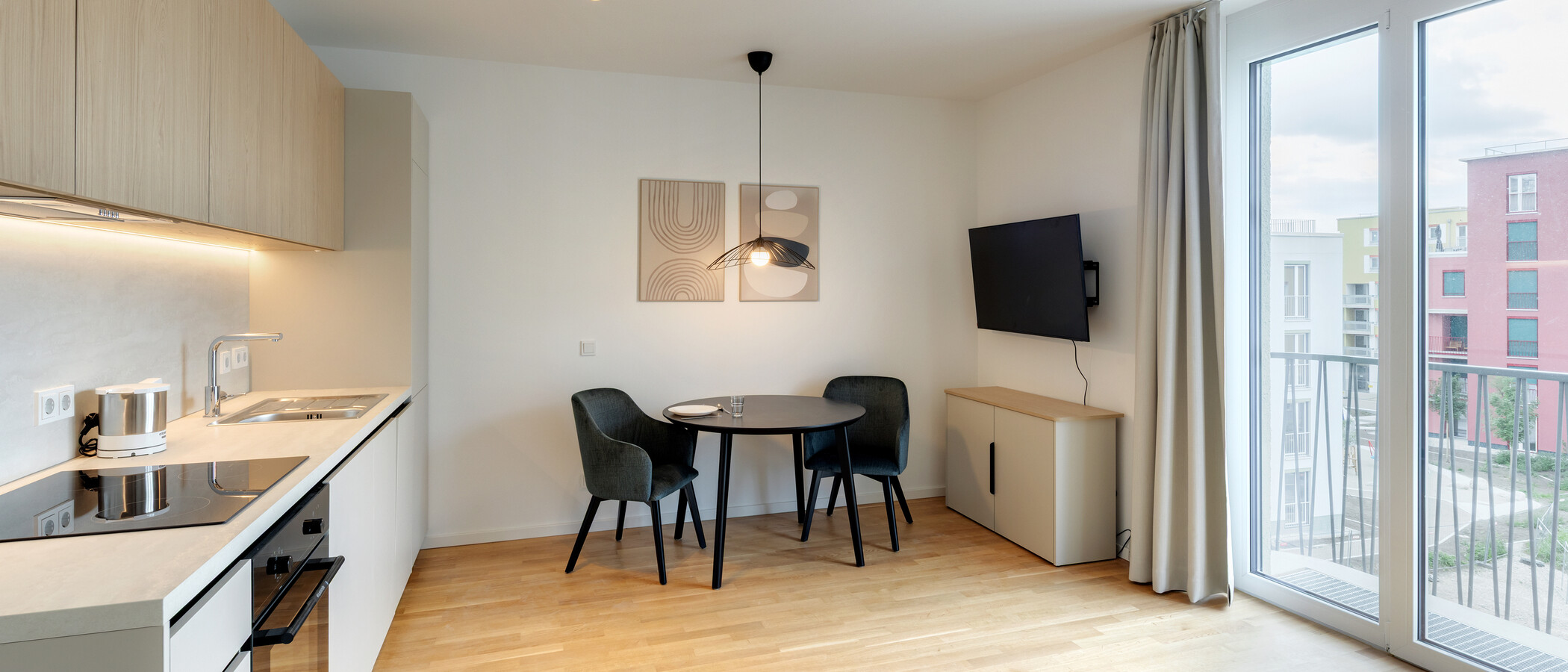 appartamento München Berg am Laim 03 zona living 14938