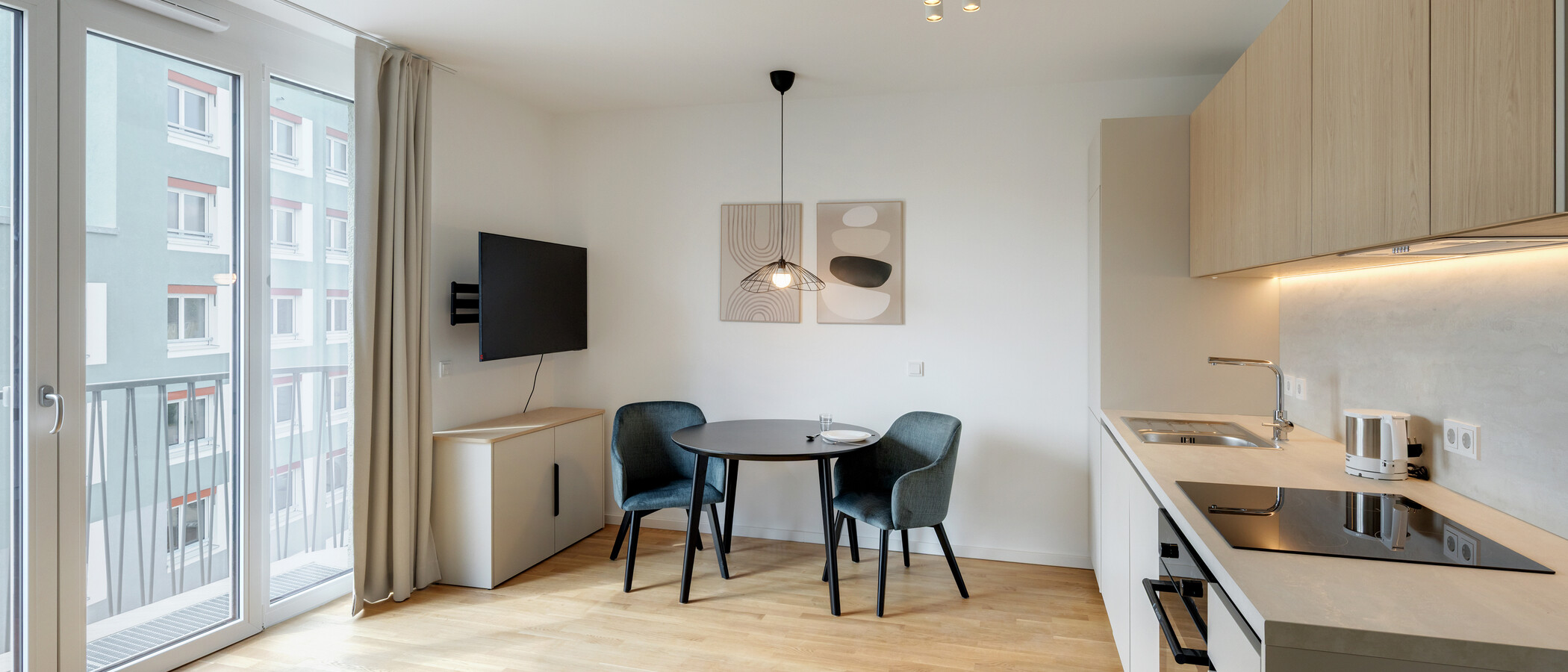 appartamento München Berg am Laim 03 zona living 14939
