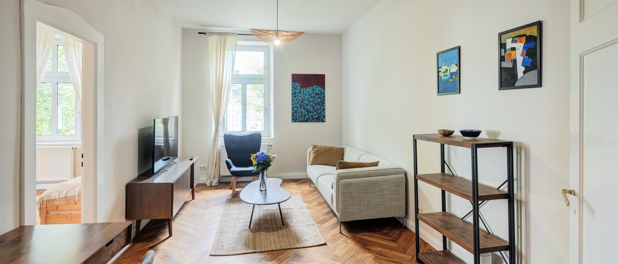 appartamento München Neuhausen 01 zona living 14943