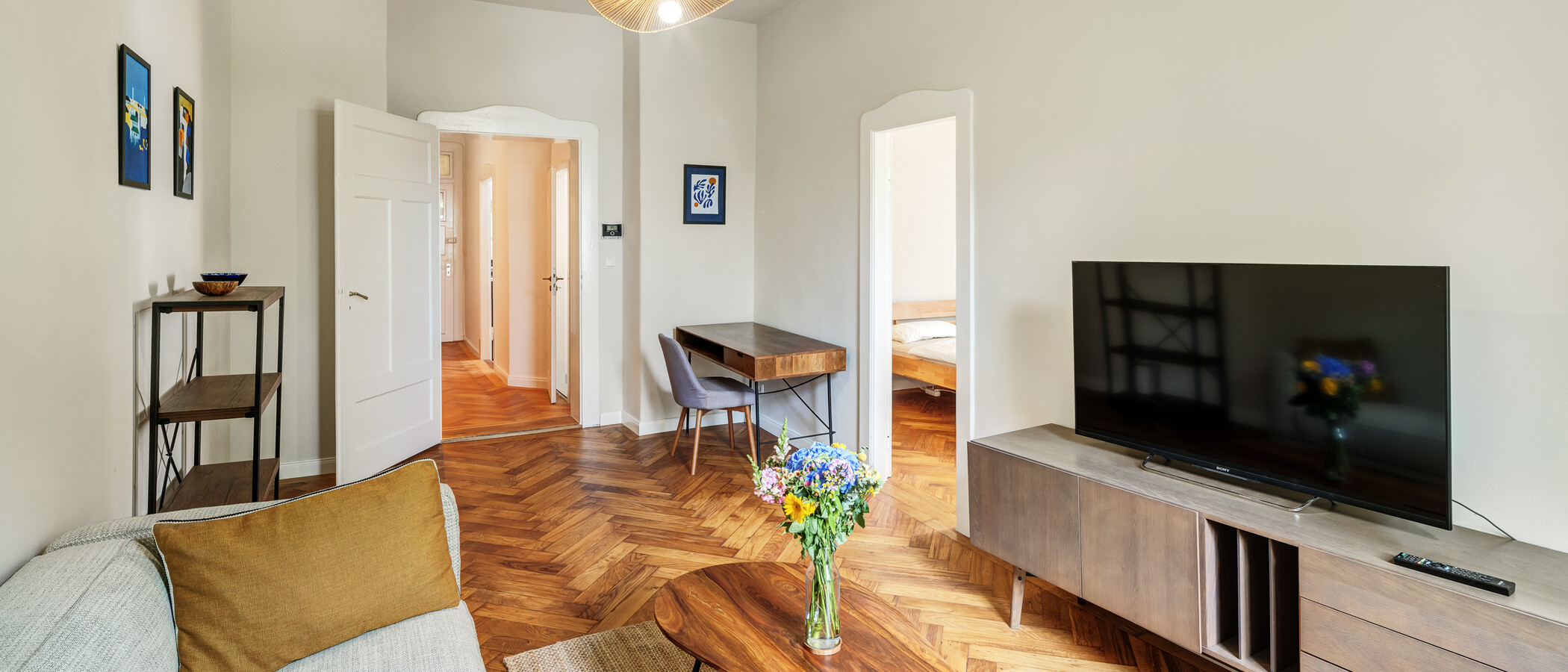appartamento München Neuhausen 03 zona living 14943