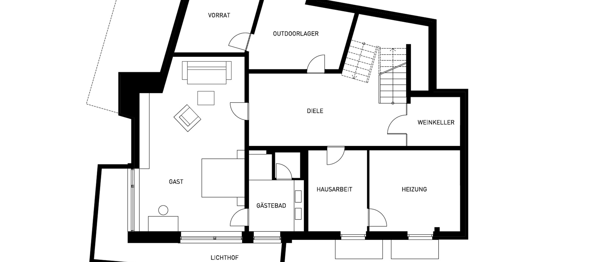 villa München Harlaching 01 planimetria 14944