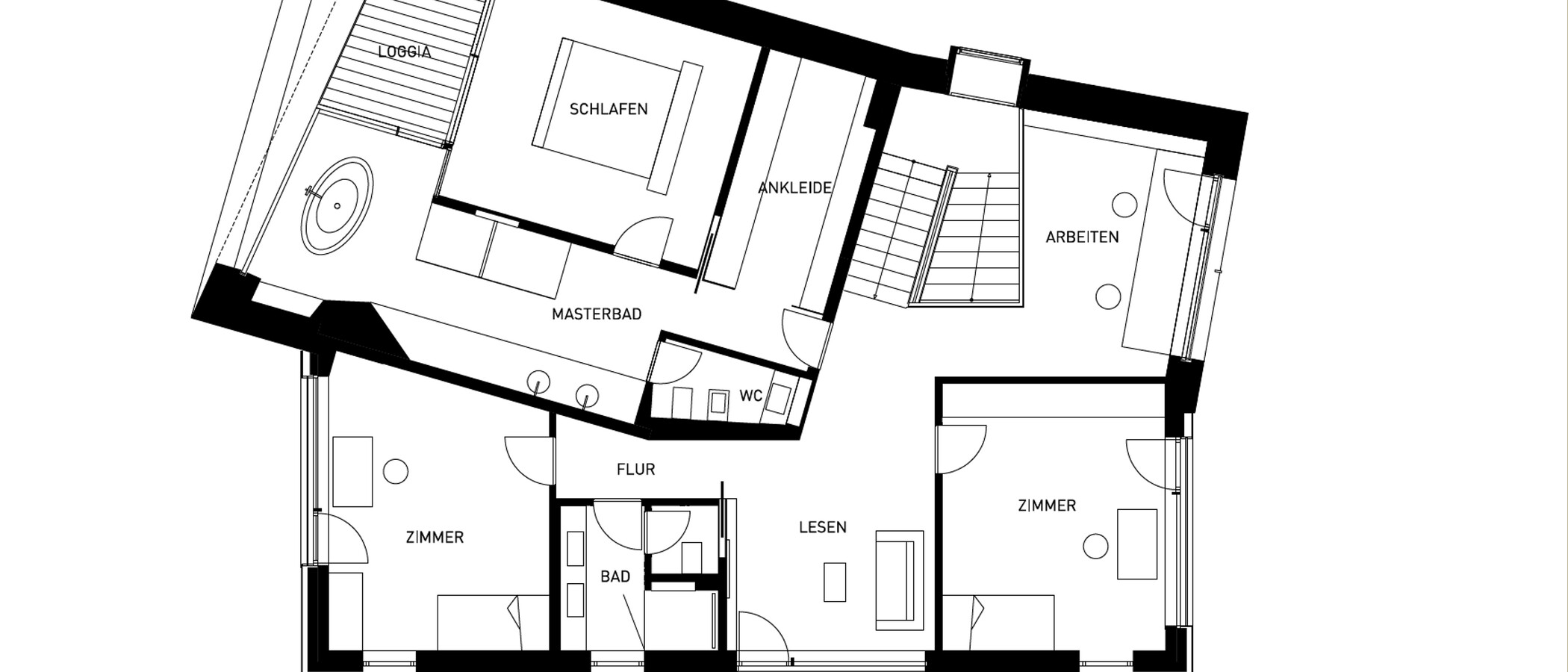 villa München Harlaching 03 planimetria 14944