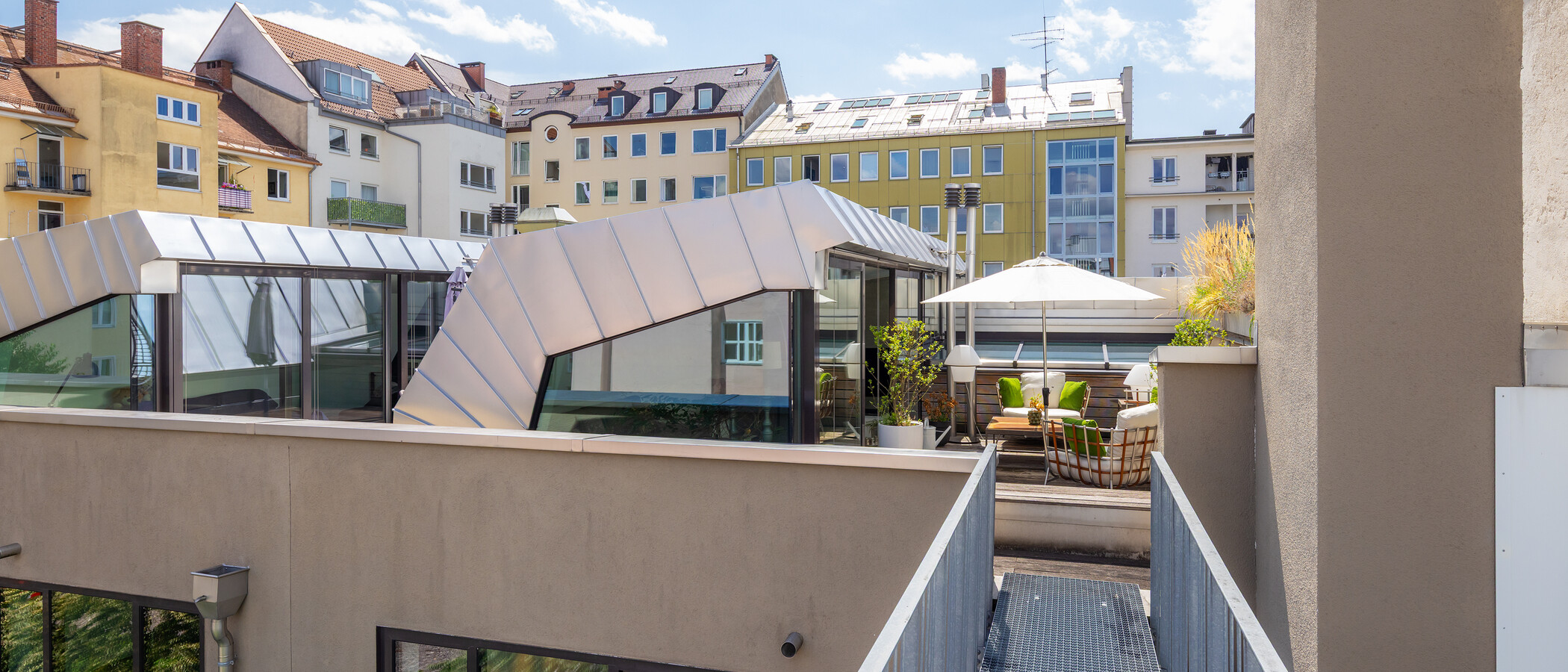 Casa a schiera München Maxvorstadt 03 terrazza sul tetto 14950