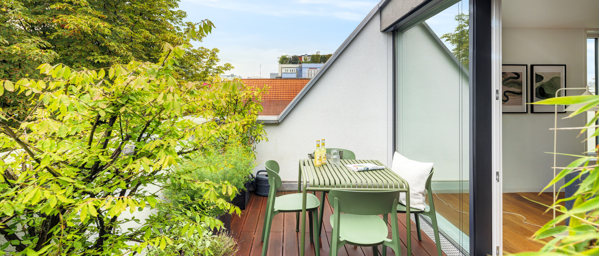 attico con terrazzo München Ludwigsvorstadt 02 terrazza sul tetto 14956