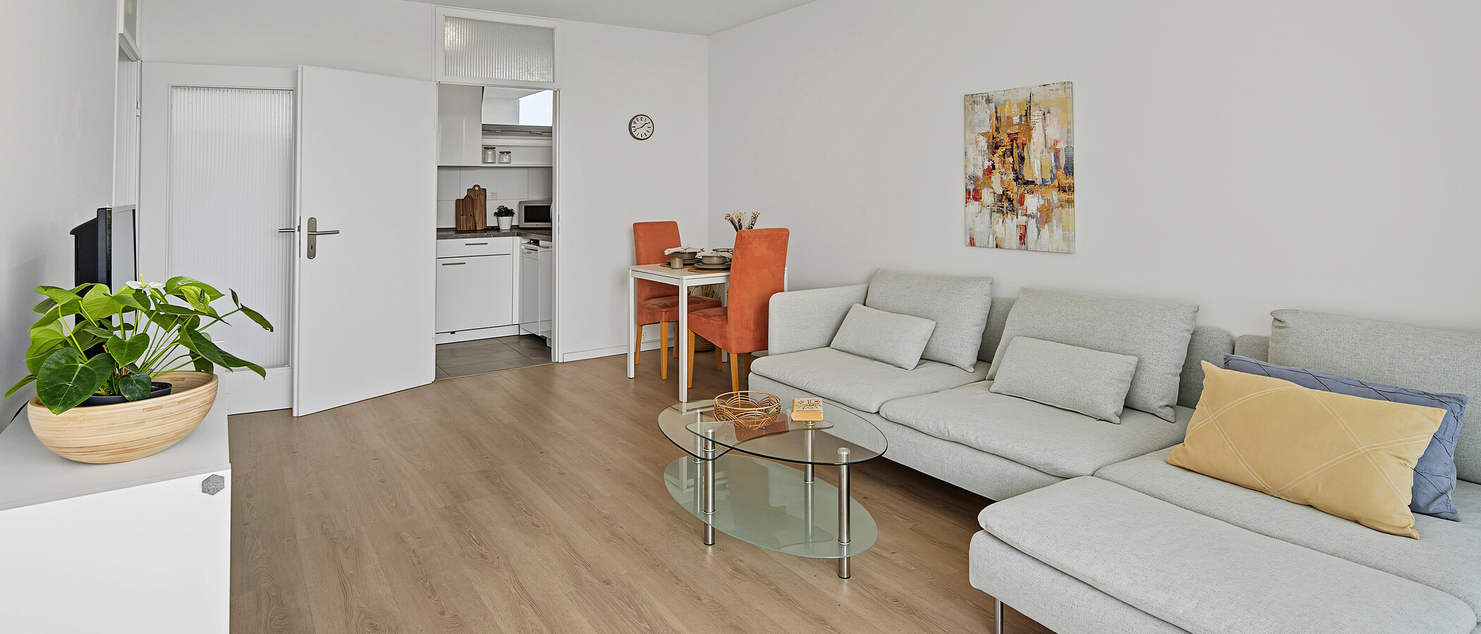appartamento München Arabellapark 03 zona living 14958