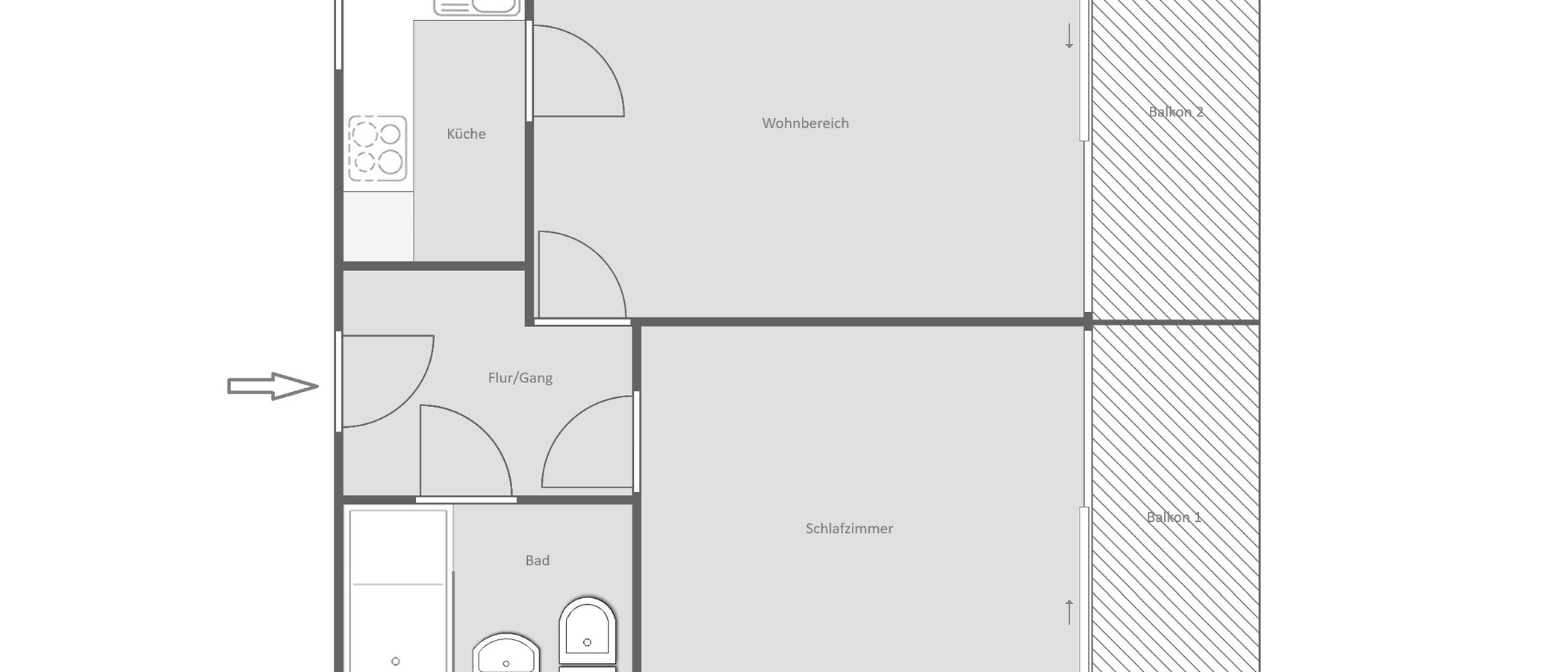 appartamento München Arabellapark 01 planimetria 14958