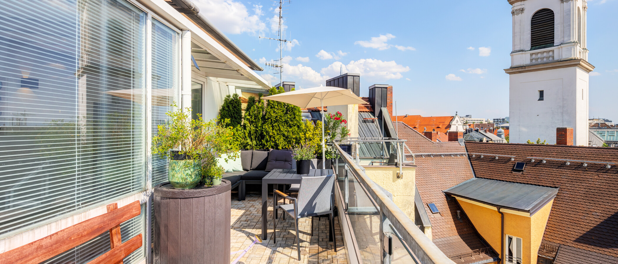 maisonette München Haidhausen 02 terrazza sul tetto 14963