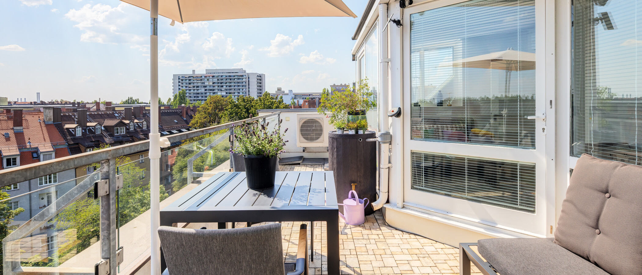 maisonette München Haidhausen 04 terrazza sul tetto 14963