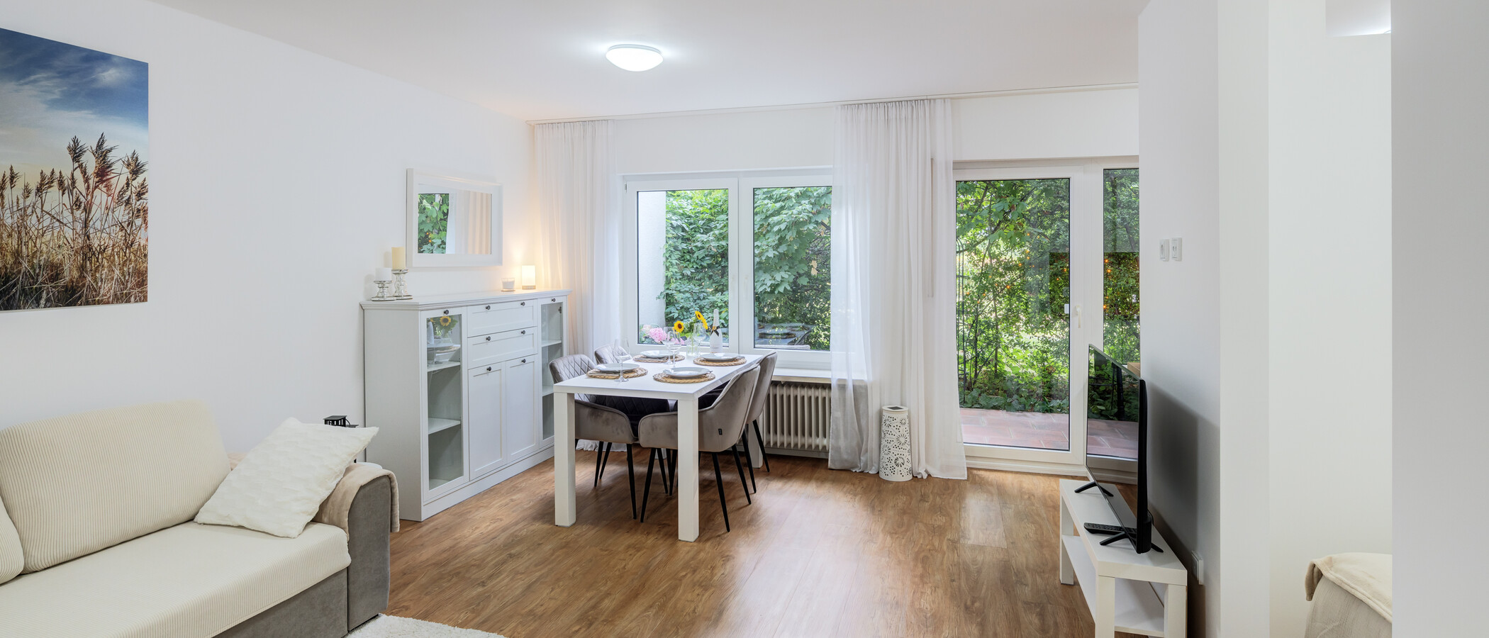 appartamento München Parkstadt Solln 01 zona living 14974