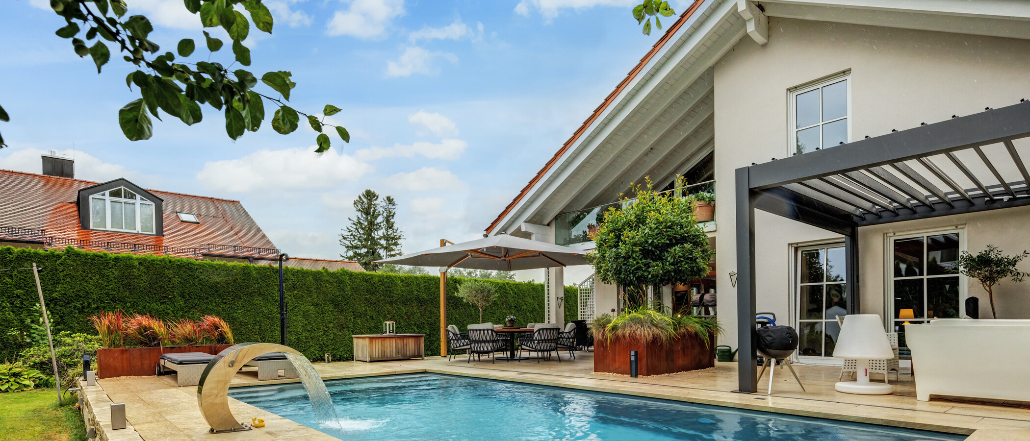 casa indipendente Feldafing 01 Piscina 14981
