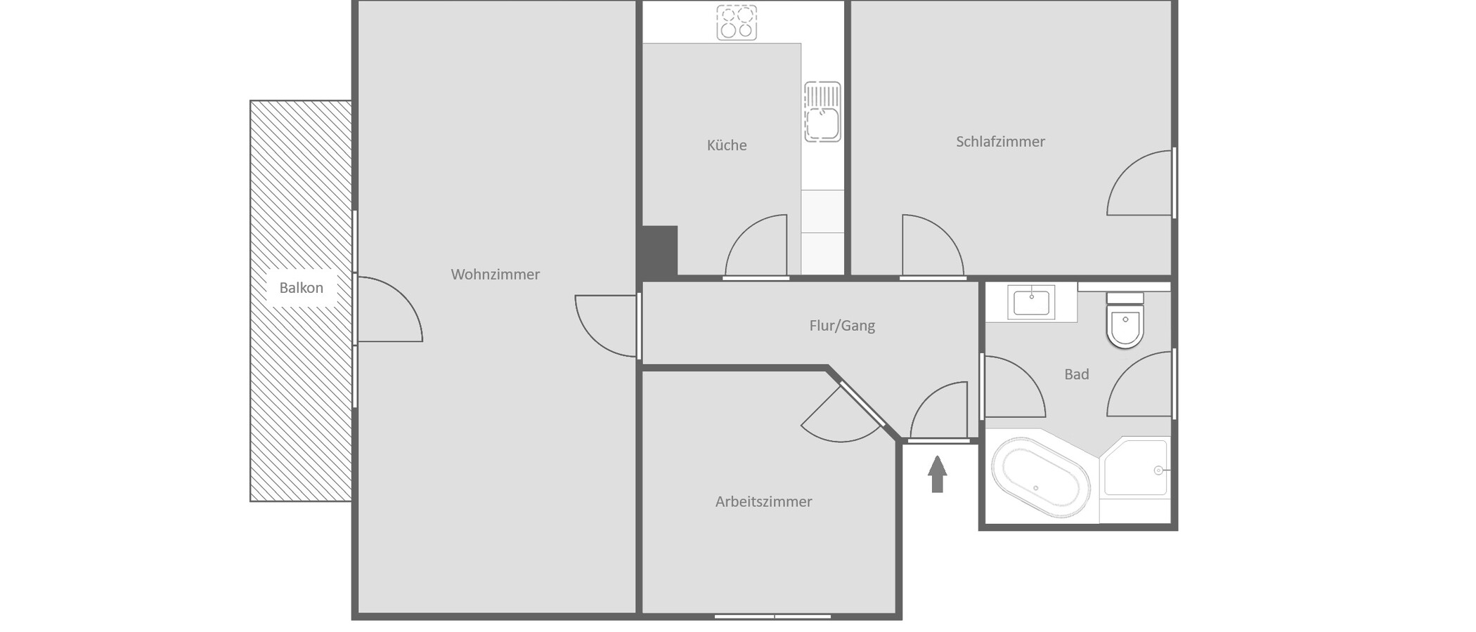 attico München Untermenzing 01 planimetria 14986