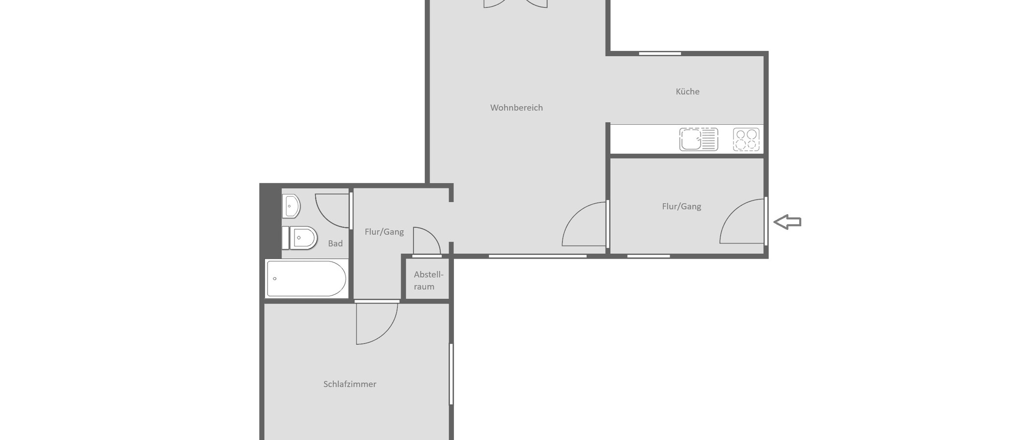 appartamento München Maxvorstadt 01 planimetria 15001