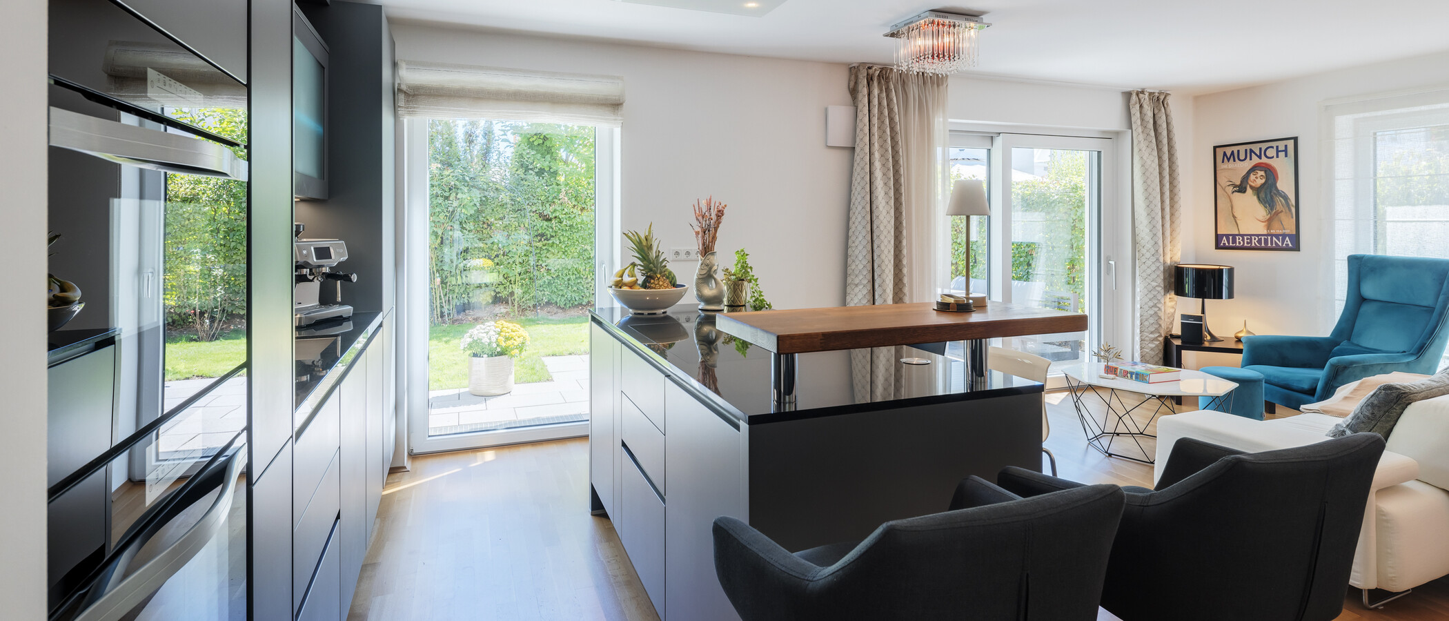 appartamento con giardino München Trudering 03 cucina 15002