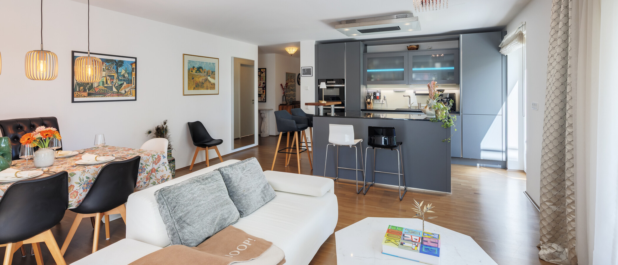 appartamento con giardino München Trudering 03 zona living 15002