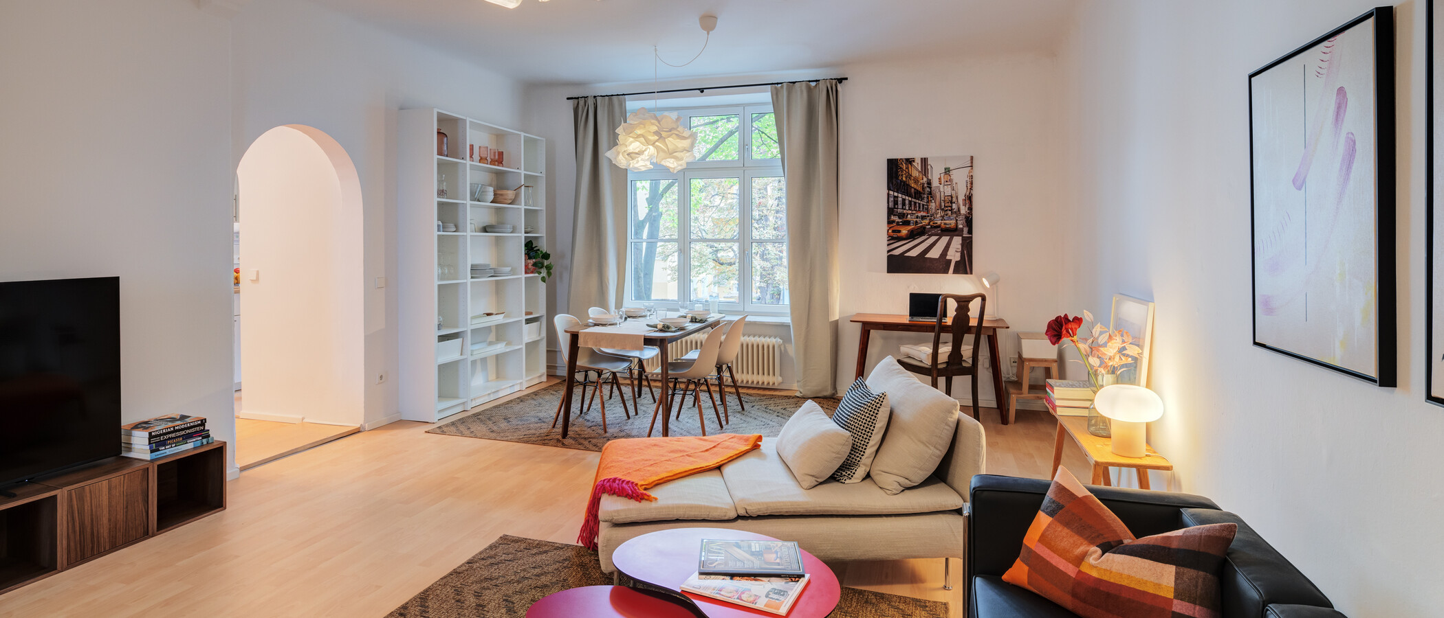 appartamento München Maxvorstadt 01 zona living 15003