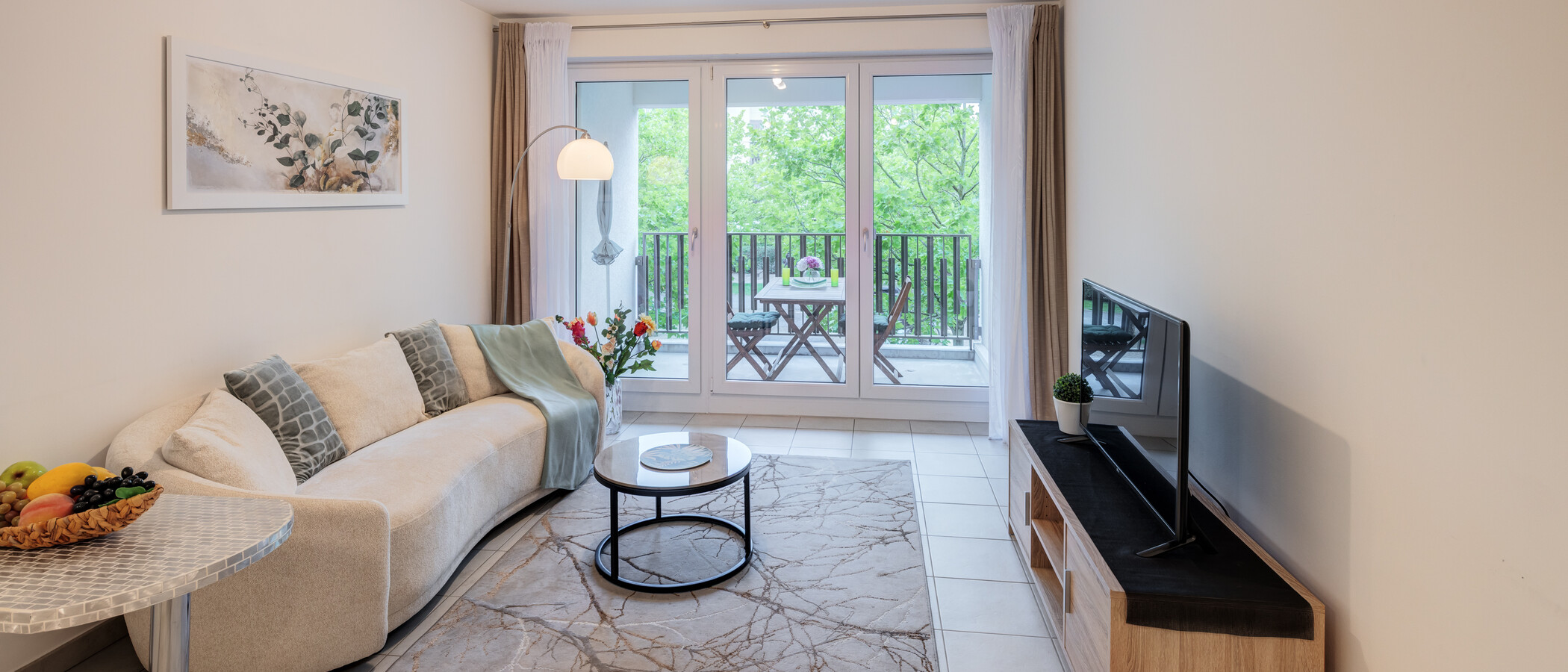appartamento München Neuhausen 01 zona living 15009