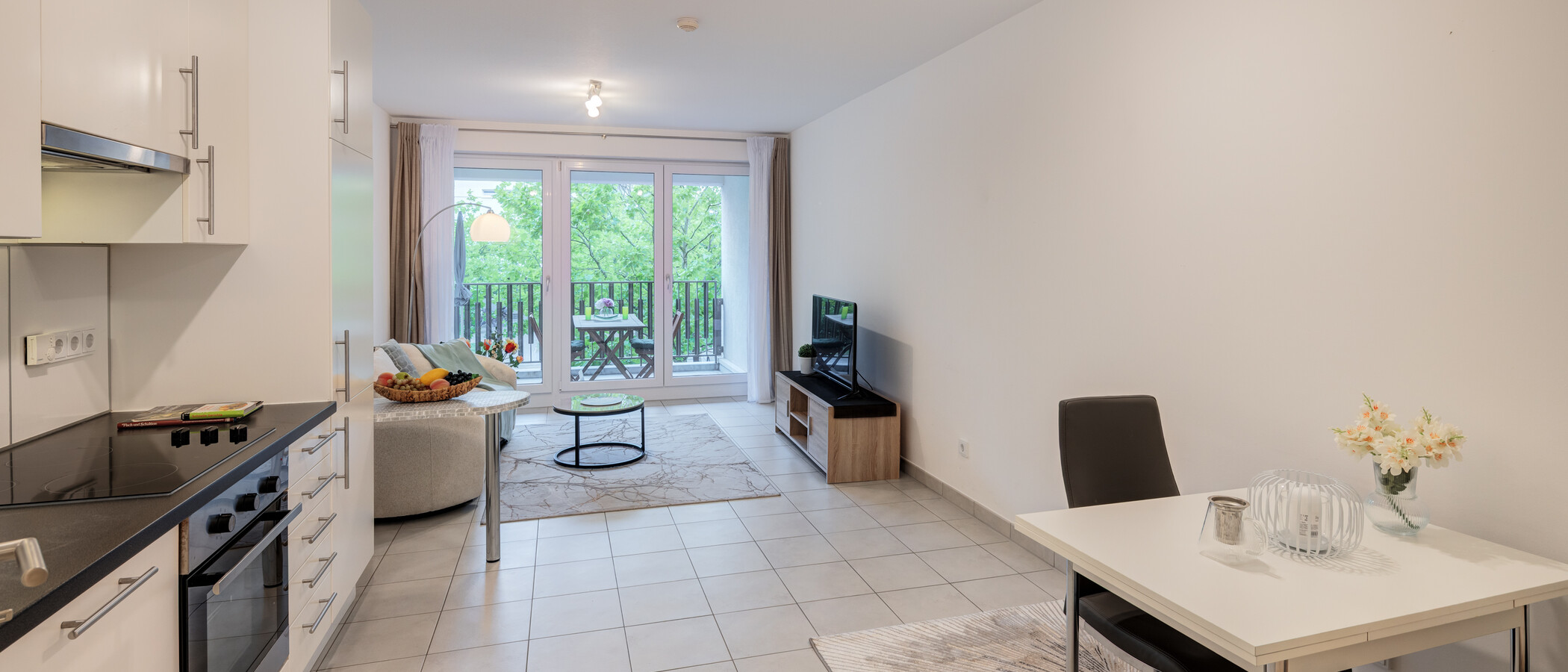 appartamento München Neuhausen 02 zona living 15009