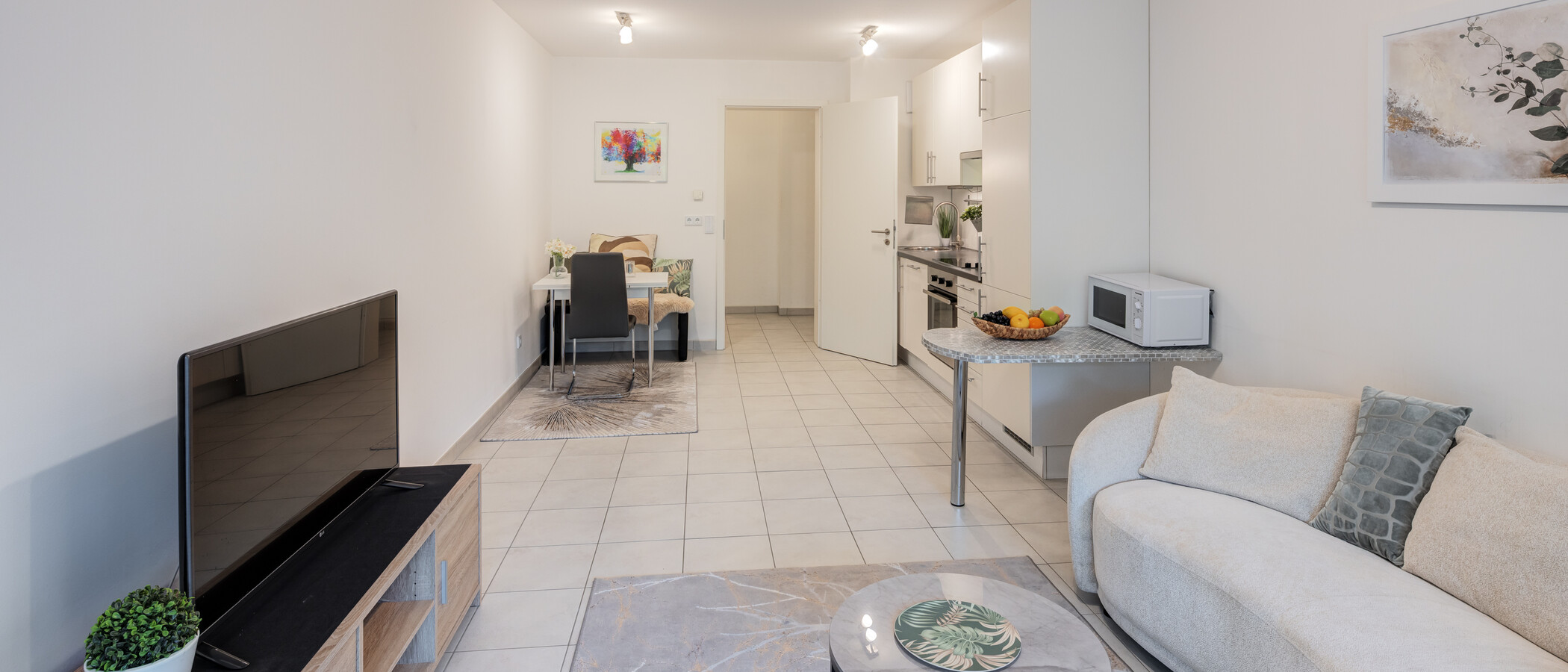 appartamento München Neuhausen 03 zona living 15009
