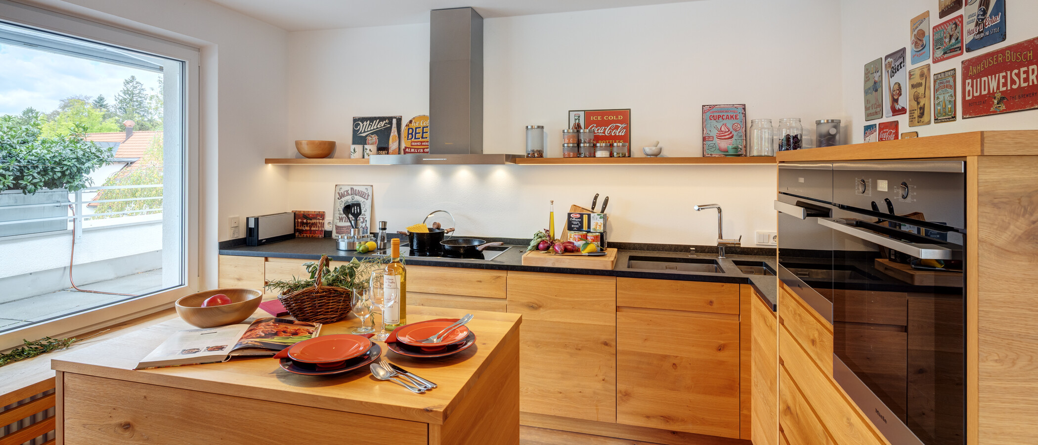 attico con terrazzo München Solln 01 cucina 15010