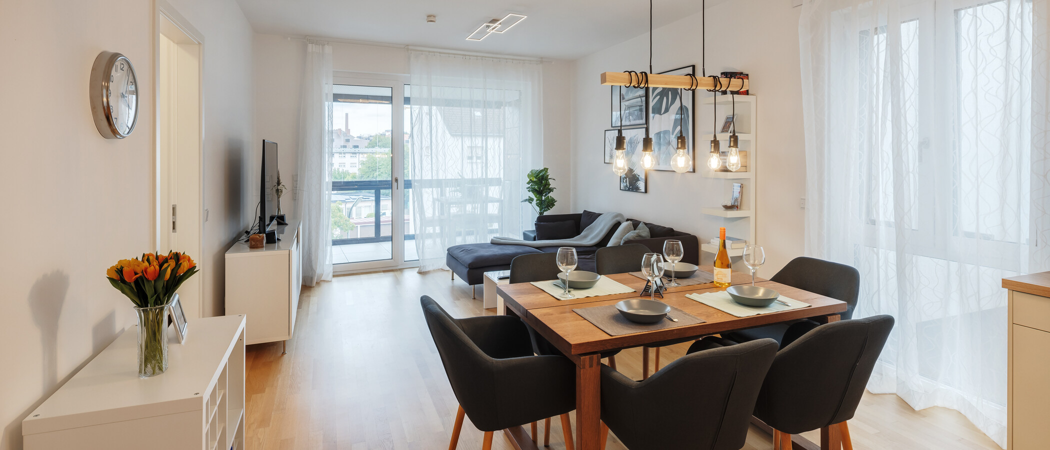 appartamento München Neuhausen 01 zona living 15011