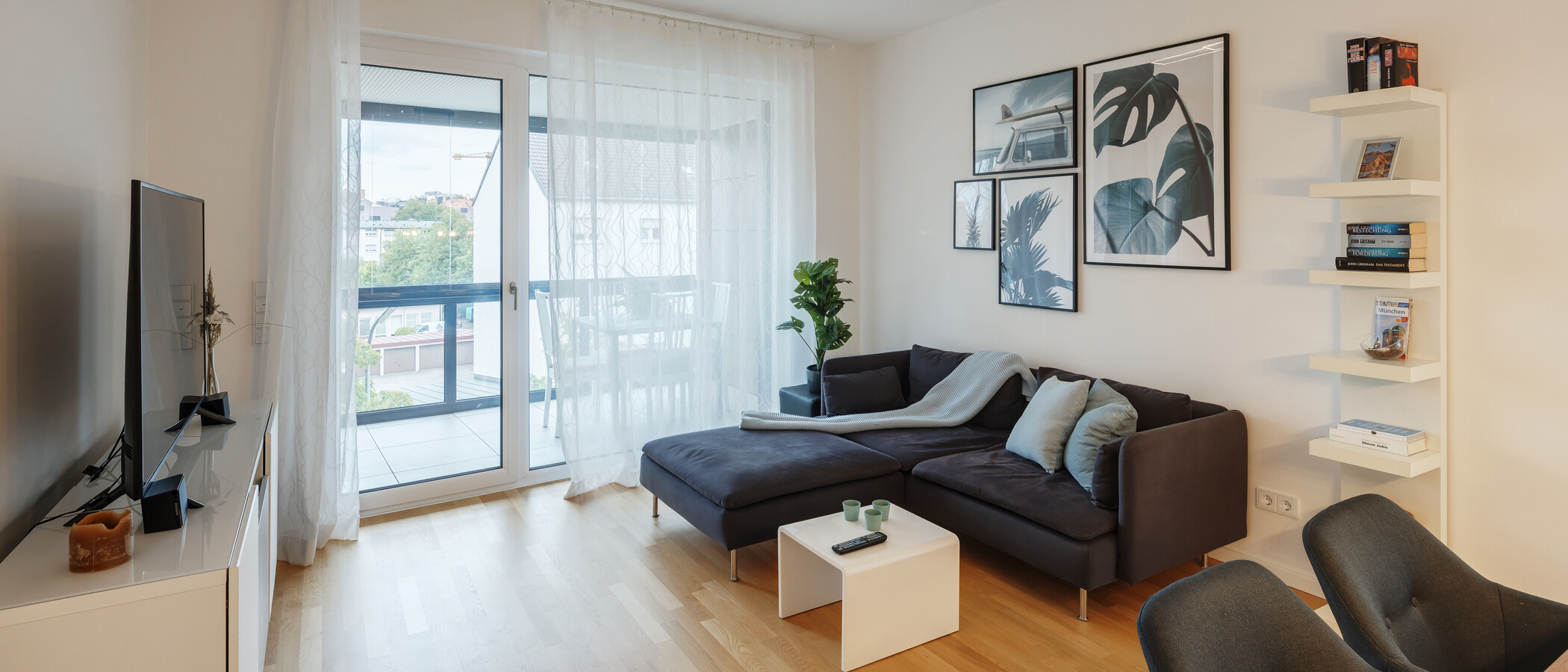 appartamento München Neuhausen 02 zona living 15011