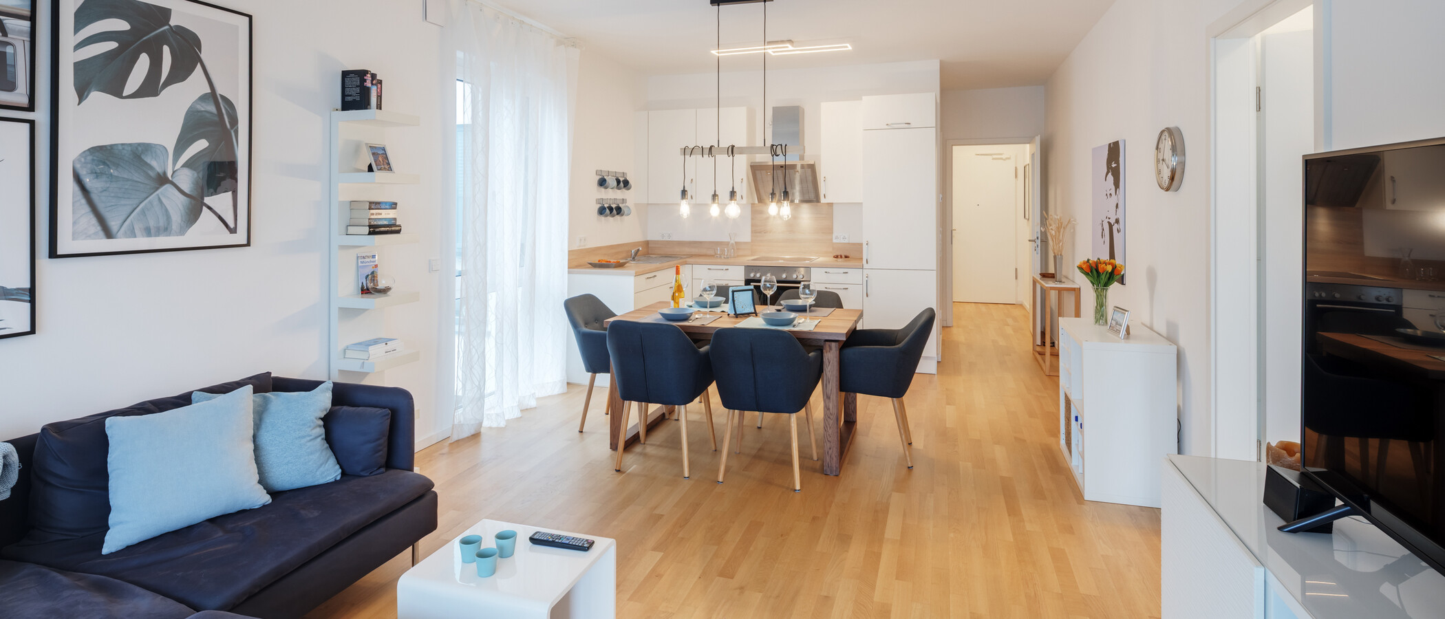 appartamento München Neuhausen 04 zona living 15011