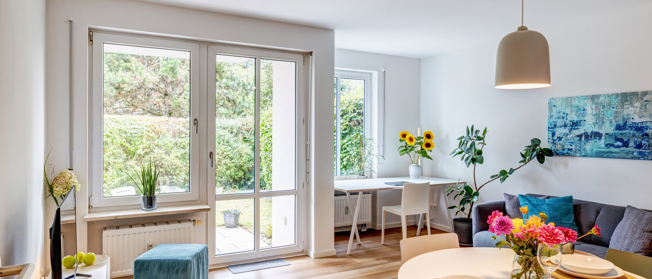 appartamento München Freimann 02 zona living 15014