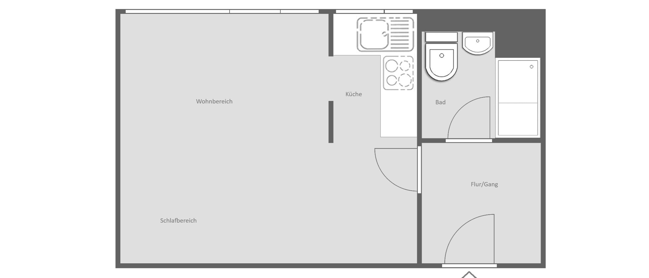 appartamento München Obersendling 01 planimetria 15030