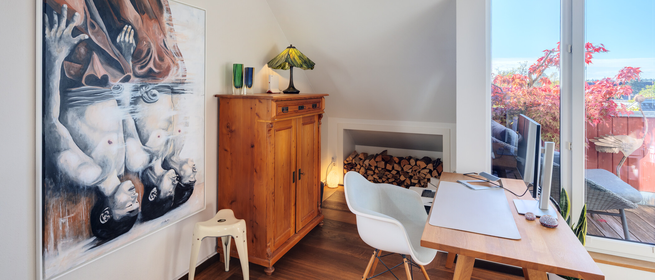 appartamento con galleria München Obergiesing 06 zona living 15054