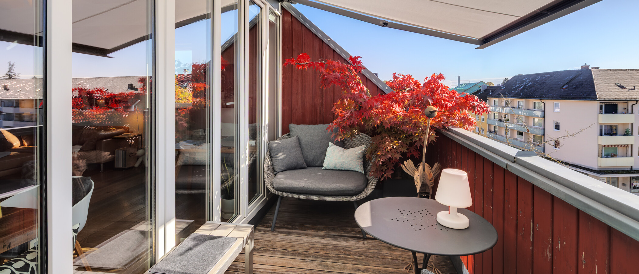 appartamento con galleria München Obergiesing 01 terrazza sul tetto 15054