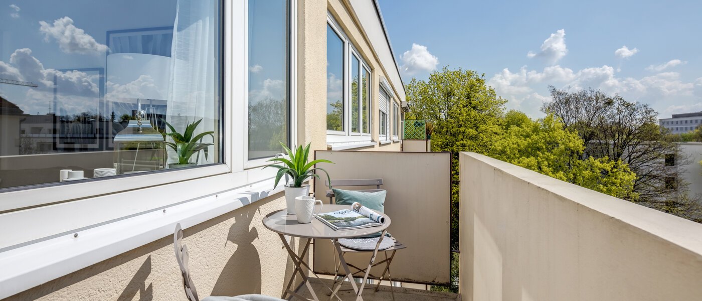 appartamento München Schwabing-Georgenschwaige 01 balcone 1561