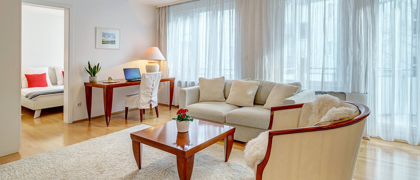 appartamento München Lehel 01 zona living 1615