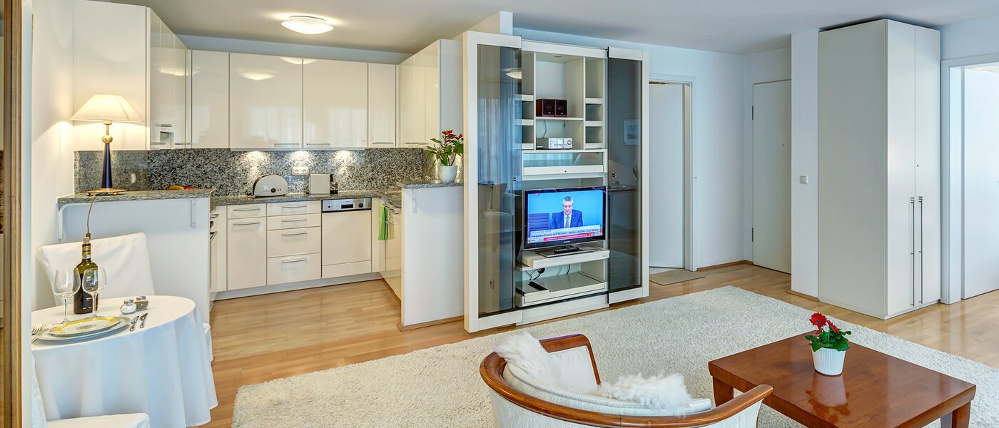 appartamento München Lehel 04 zona living 1615