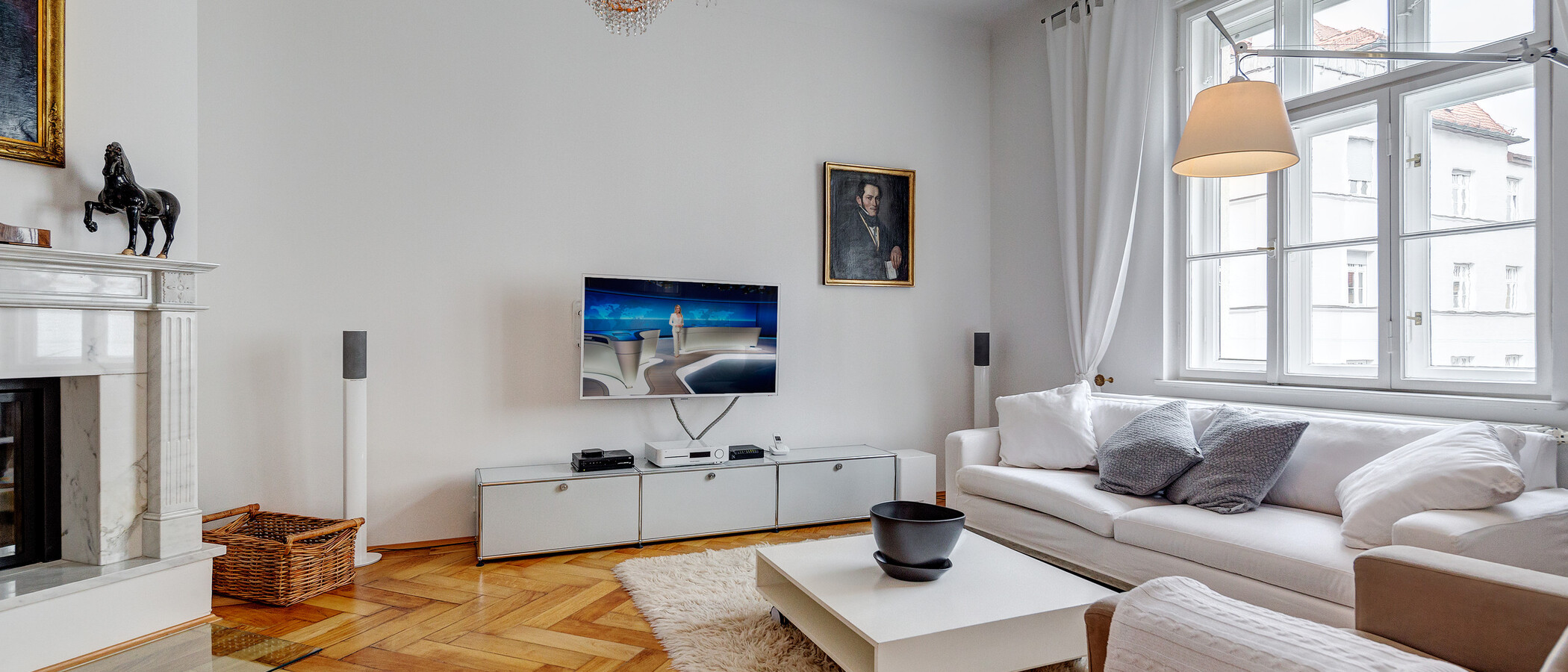 appartamento München Schwabing (links der Leopoldstraße) 02 soggiorno 1624