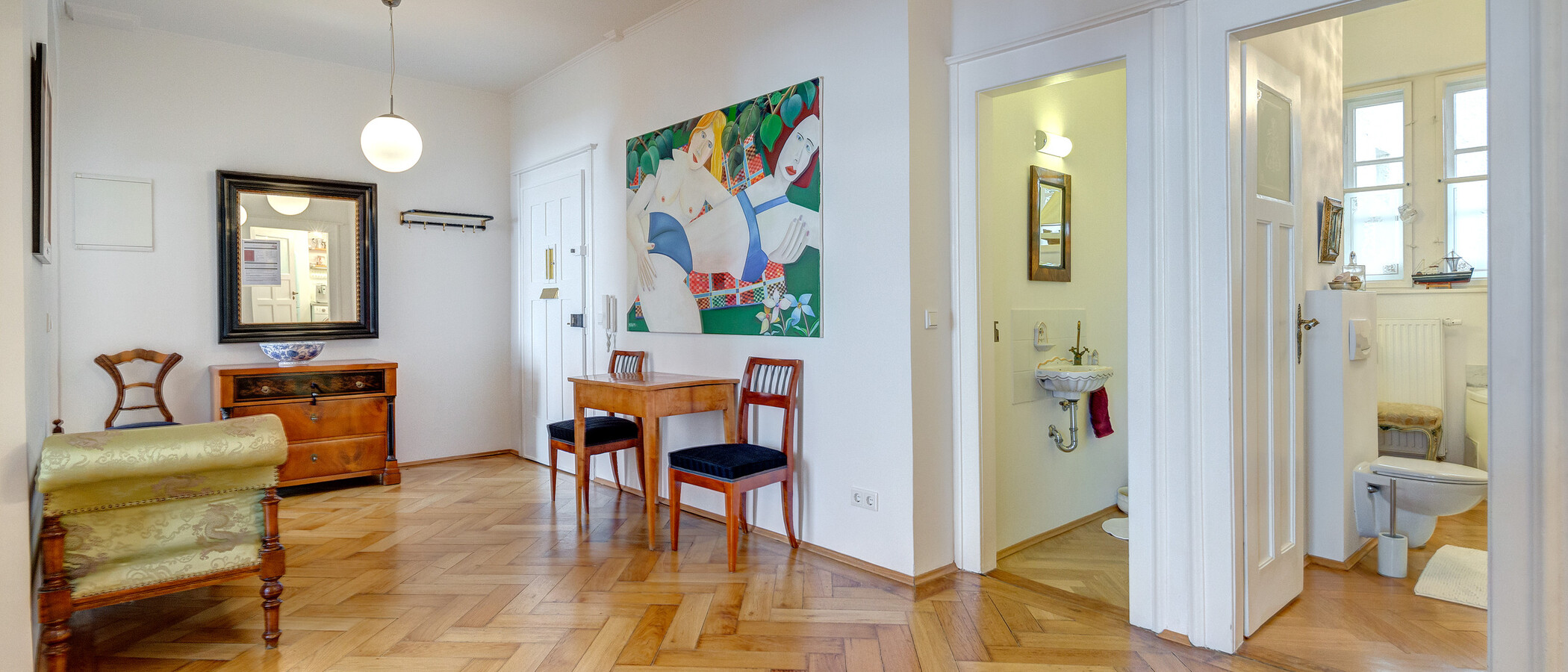appartamento München Schwabing (links der Leopoldstraße) 02 ingresso/corridioio 1624