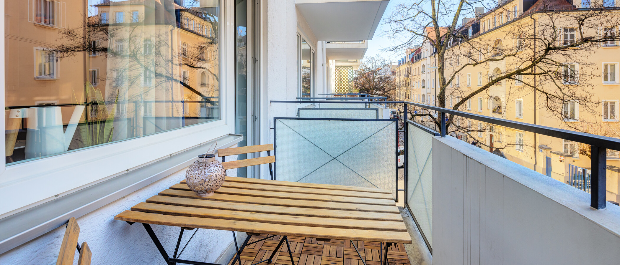 appartamento München Schwabing (links der Leopoldstraße) 02 balcone 1660