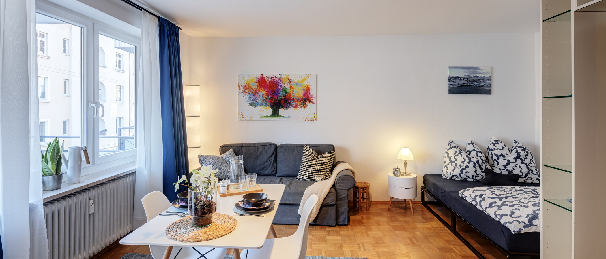 appartamento München Schwabing (links der Leopoldstraße) 03 zona living 1660