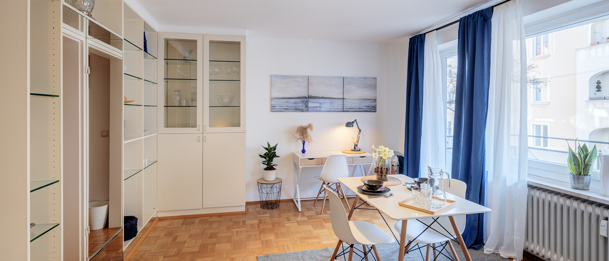 appartamento München Schwabing (links der Leopoldstraße) 05 zona living 1660