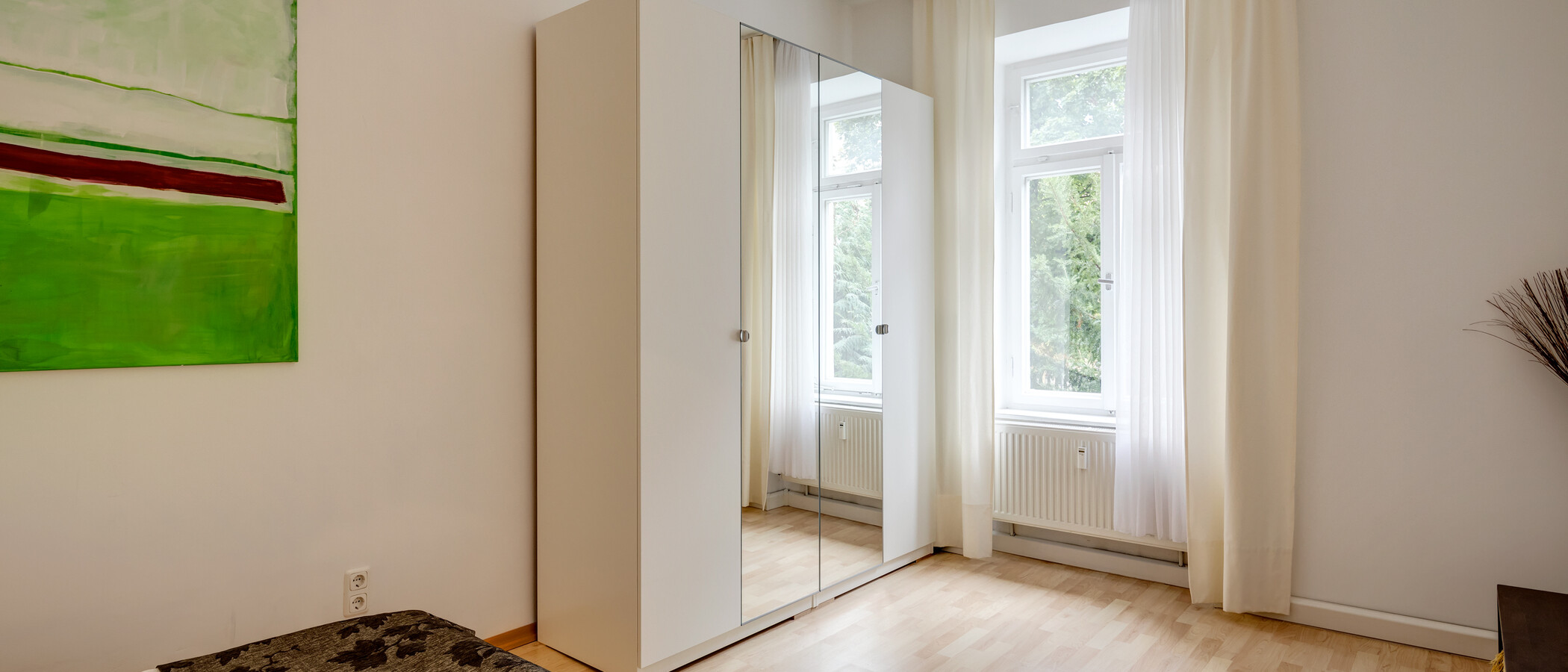 appartamento München Schwabing (links der Leopoldstraße) 02 camera da letto 1680