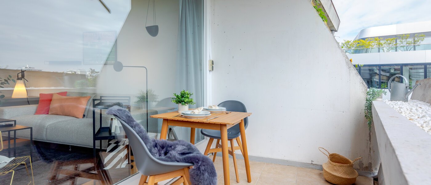 appartamento München Schwabing-Nord (zw. Leopoldstraße & Englischen Garten) 02 balcone 1739