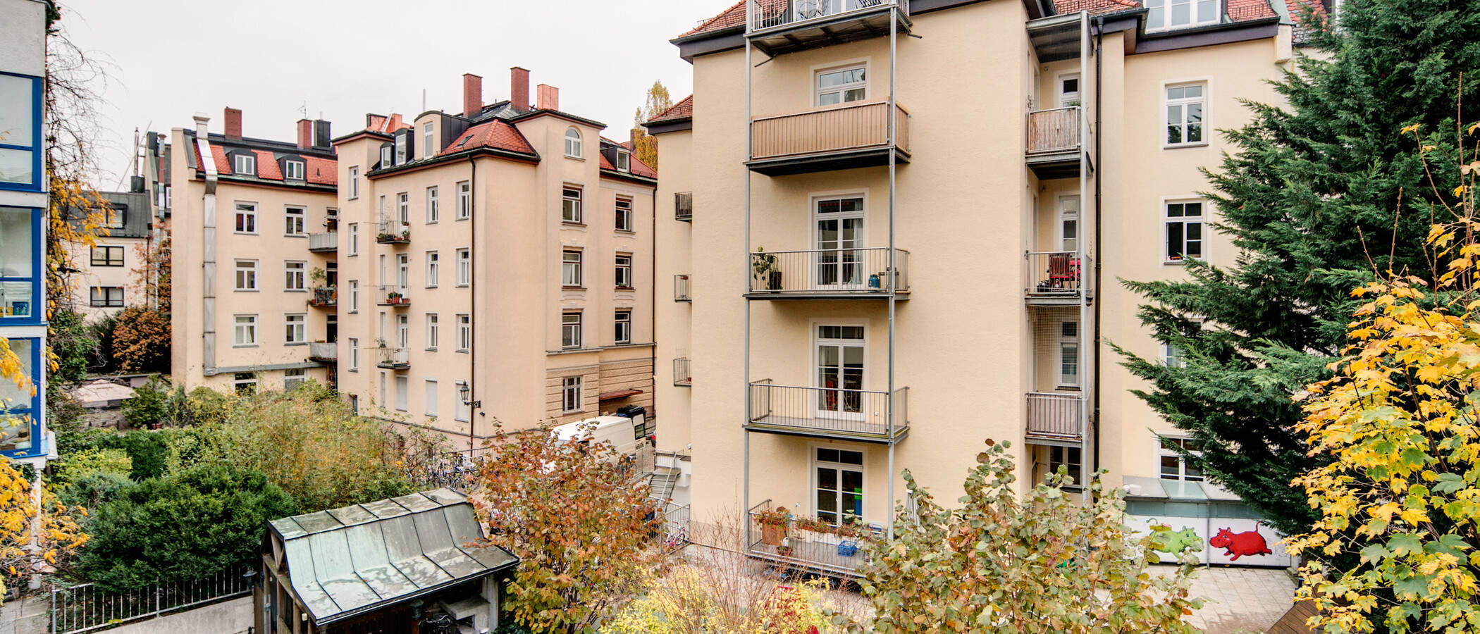 appartamento München Schwabing (rechts der Leopoldstraße) 02 vista 1976
