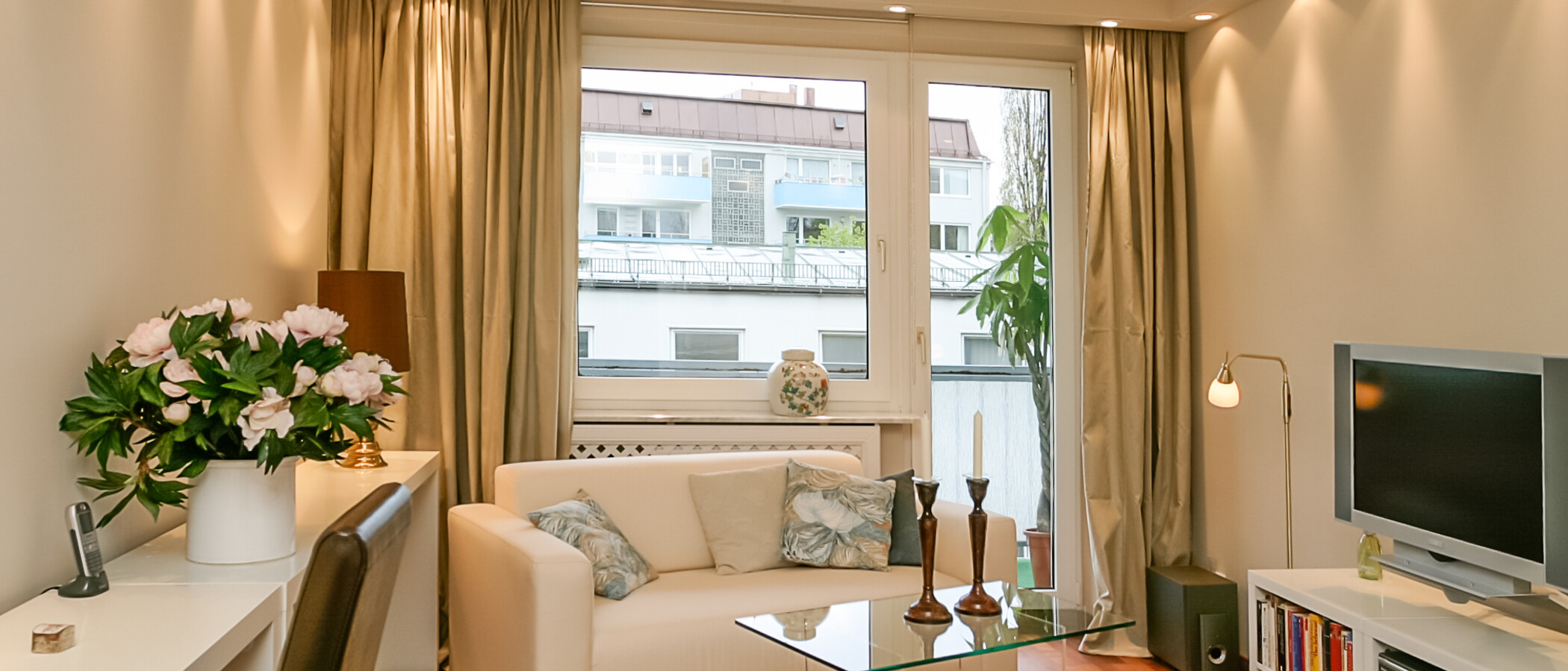 abitazione München Schwabing (links der Leopoldstraße) 01 soggiorno 2333