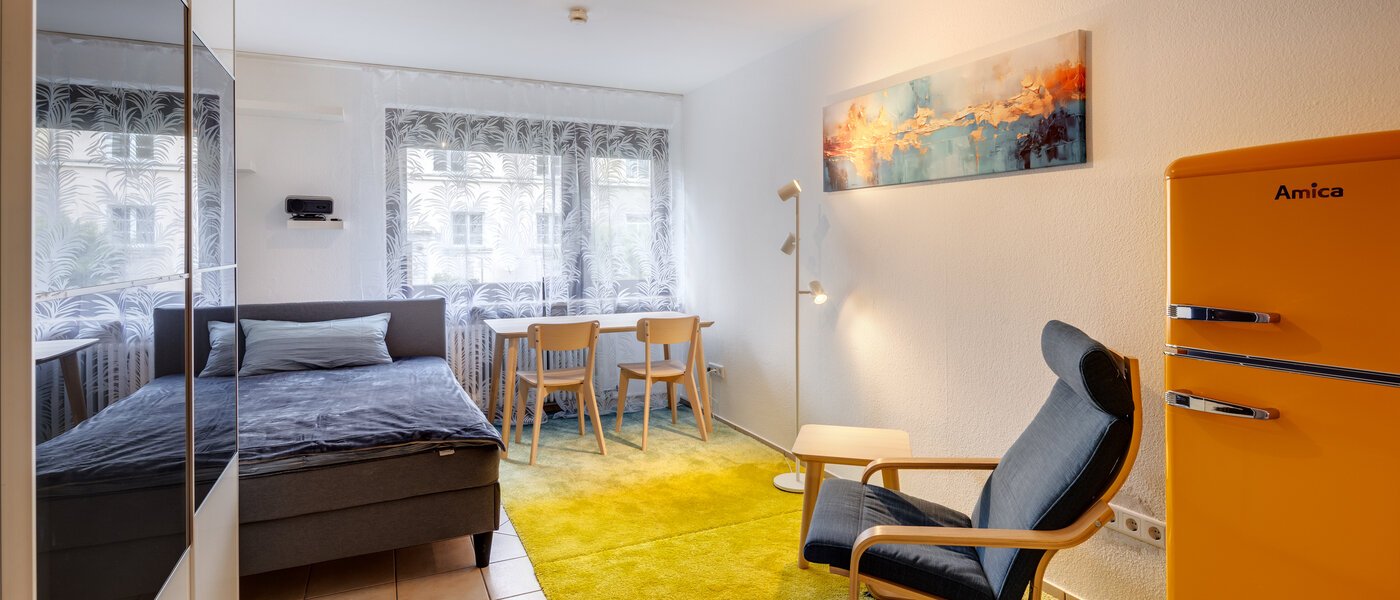 abitazione München Sendling 01 zona living 2343