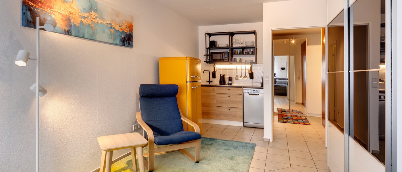 abitazione München Sendling 02 zona living 2343