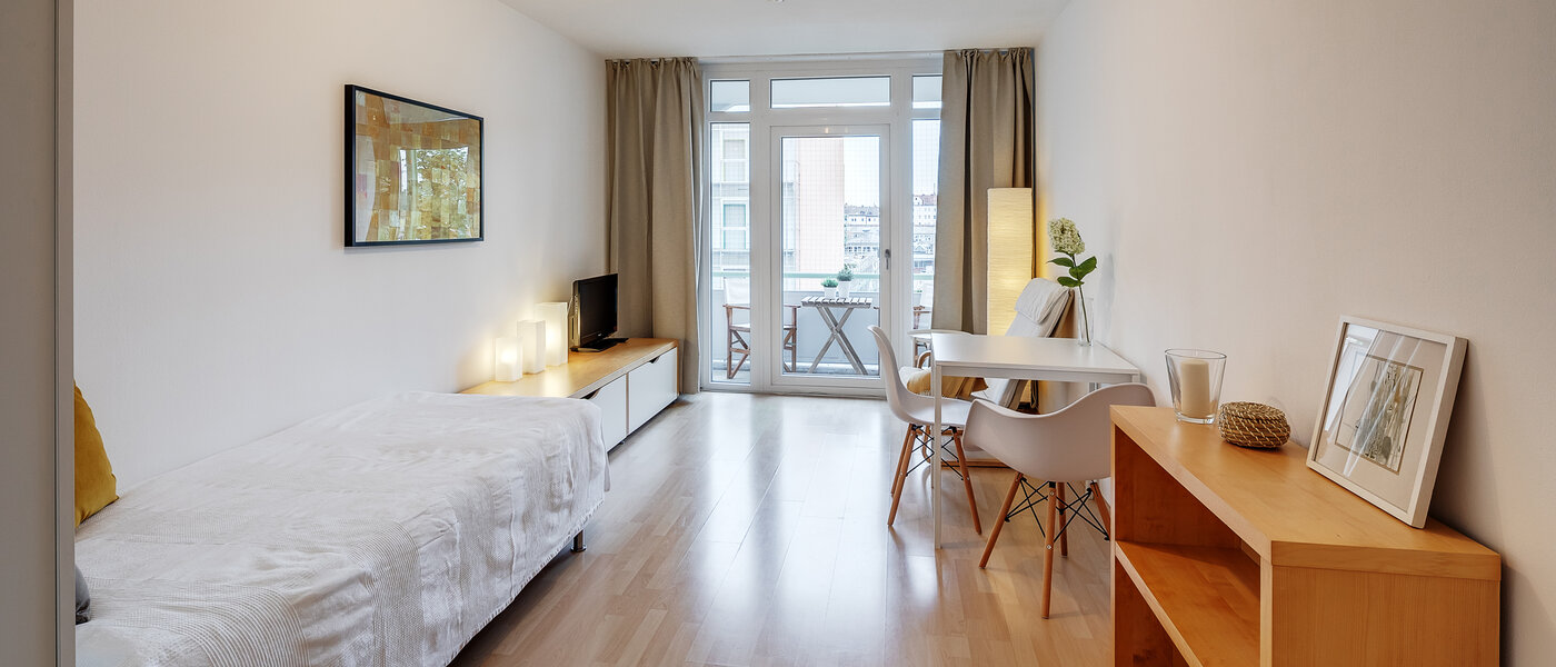 abitazione München Isarvorstadt 02 zona living 2543