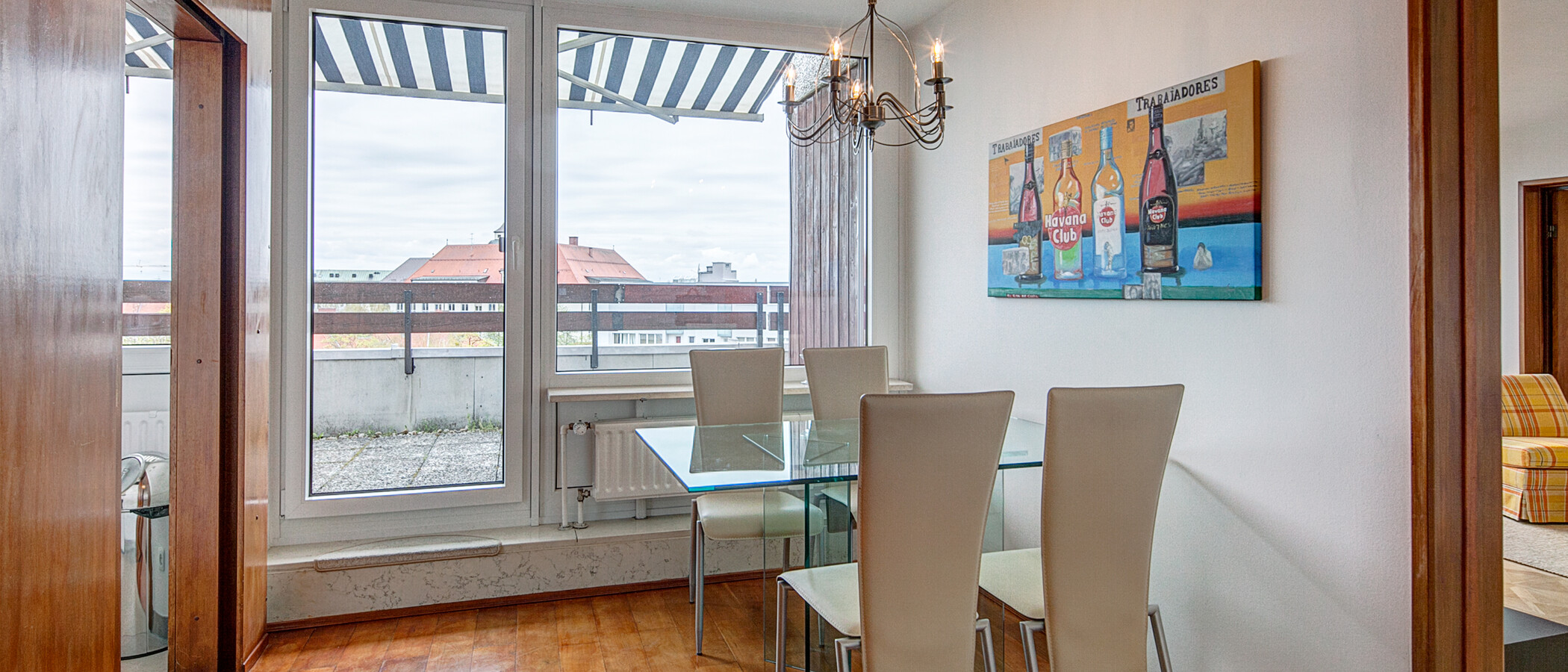 attico con terrazzo München Maxvorstadt 01 sala da pranzo 255