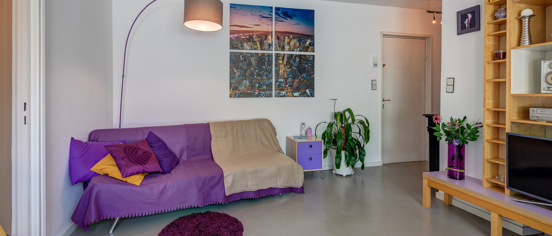 attico con terrazzo München Neuhausen 03 soggiorno 2774