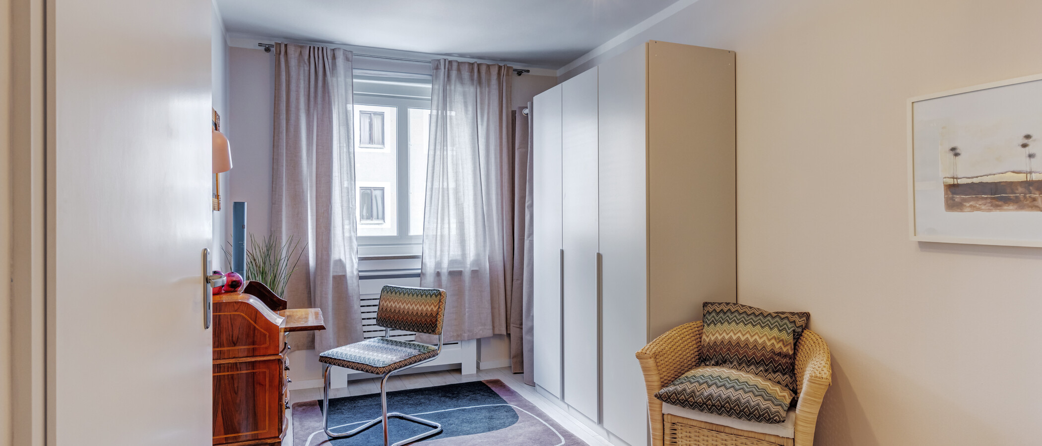 appartamento München Schwabing (links der Leopoldstraße) 02 camera da letto 3177